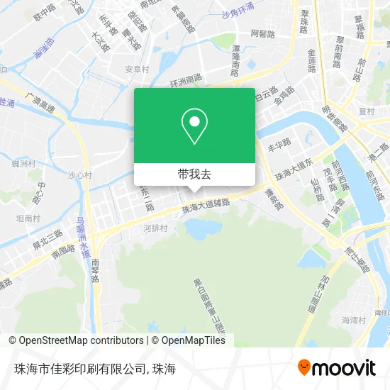 珠海市佳彩印刷有限公司地图