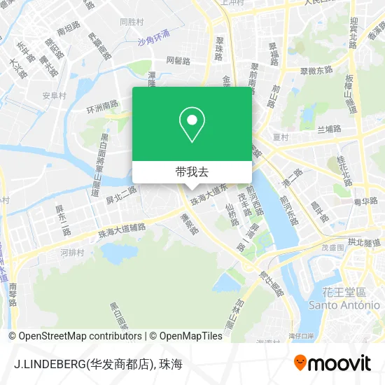 J.LINDEBERG(华发商都店)地图