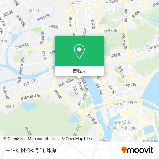 中信红树湾-5号门地图