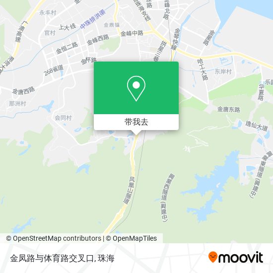 金凤路与体育路交叉口地图