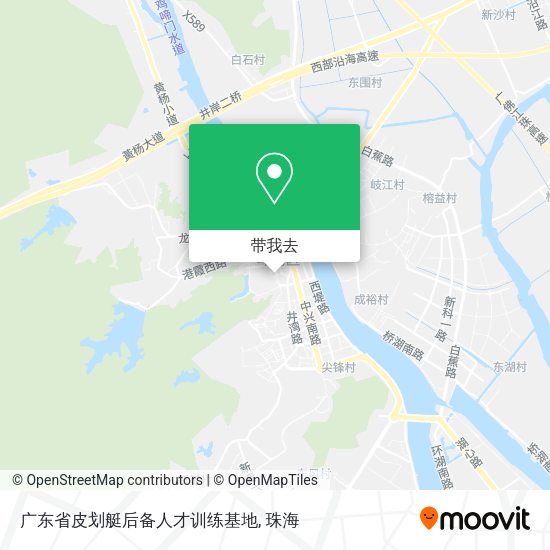 广东省皮划艇后备人才训练基地地图
