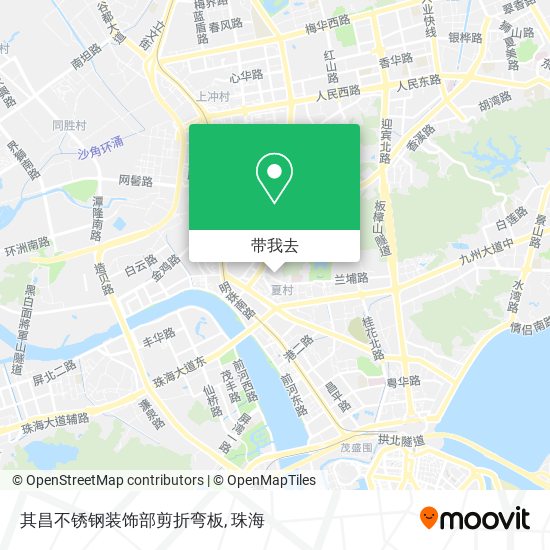其昌不锈钢装饰部剪折弯板地图