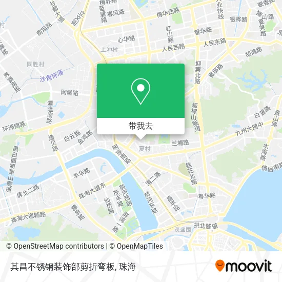 其昌不锈钢装饰部剪折弯板地图