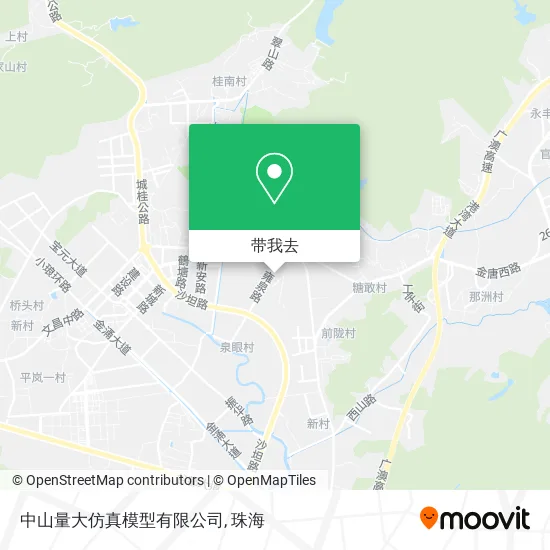 中山量大仿真模型有限公司地图