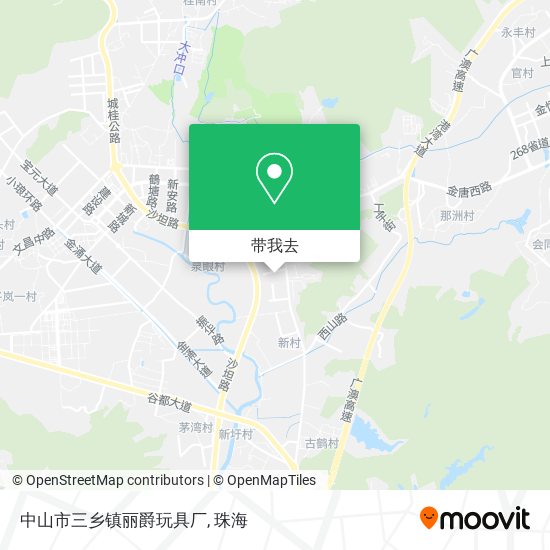 中山市三乡镇丽爵玩具厂地图