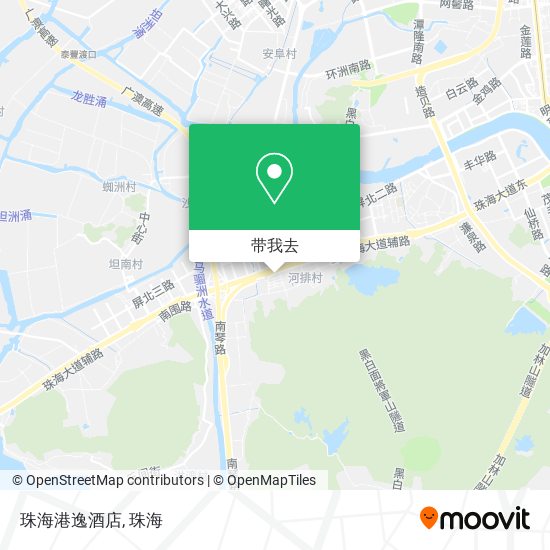 珠海港逸酒店地图