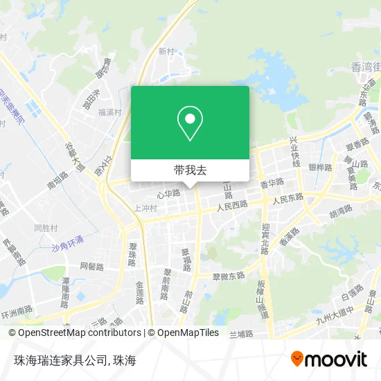 珠海瑞连家具公司地图