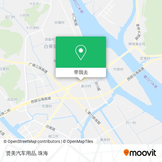 贤美汽车用品地图