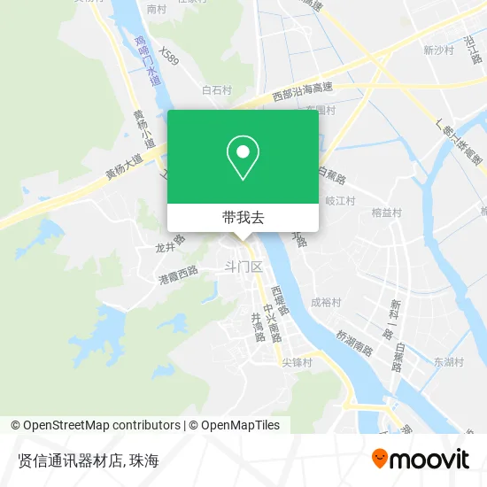 贤信通讯器材店地图