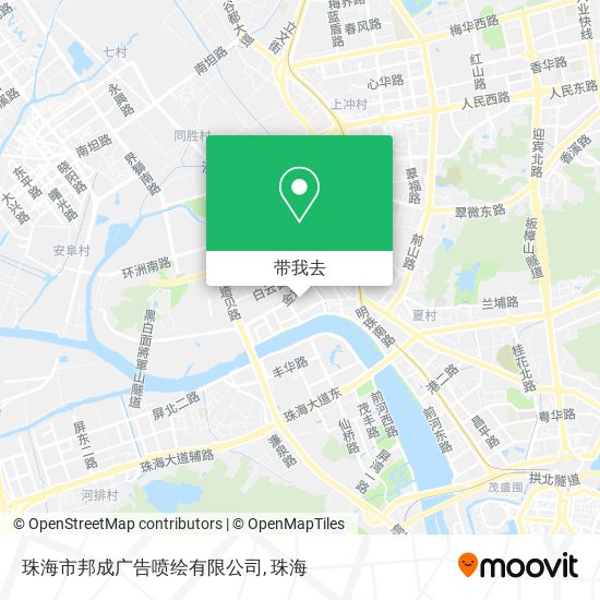 珠海市邦成广告喷绘有限公司地图