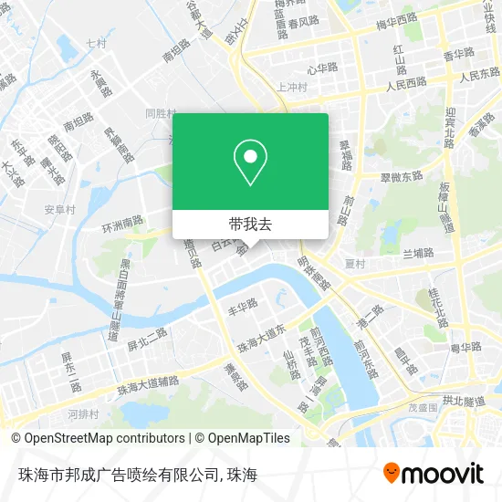 珠海市邦成广告喷绘有限公司地图