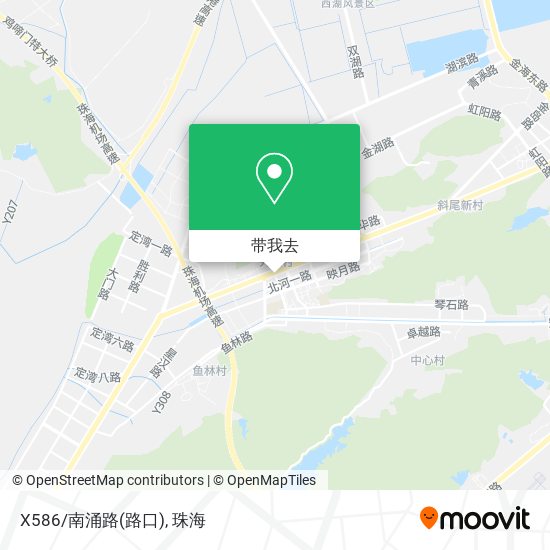 X586/南涌路(路口)地图