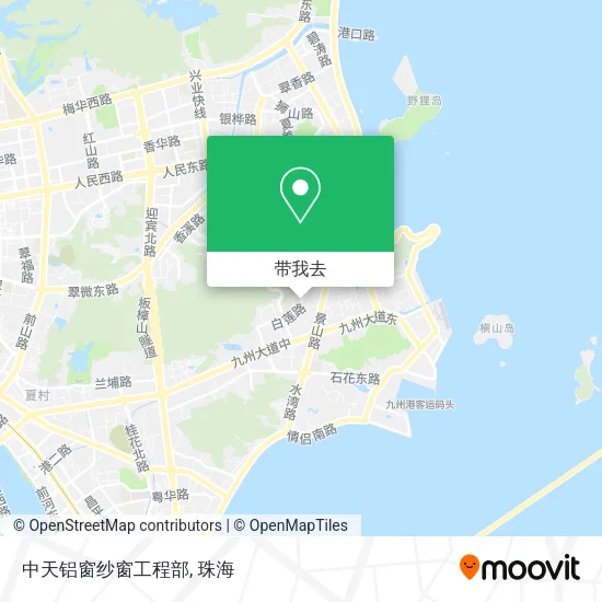 中天铝窗纱窗工程部地图