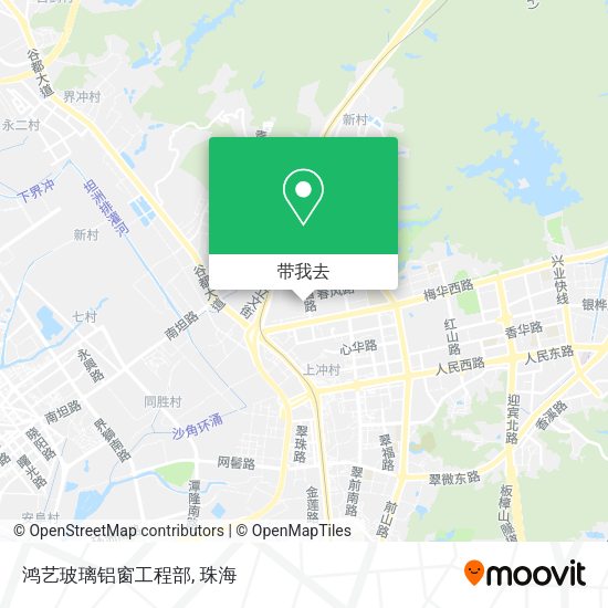鸿艺玻璃铝窗工程部地图