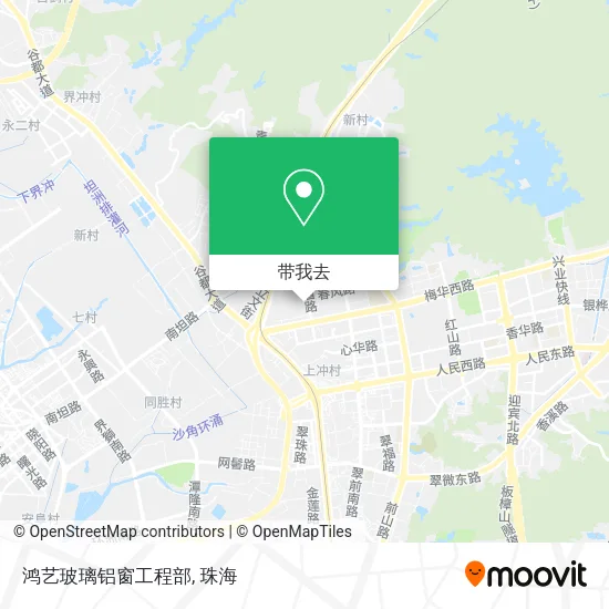 鸿艺玻璃铝窗工程部地图
