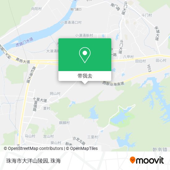 珠海市大洋山陵园地图