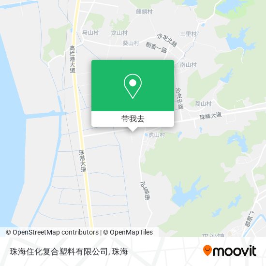 珠海住化复合塑料有限公司地图