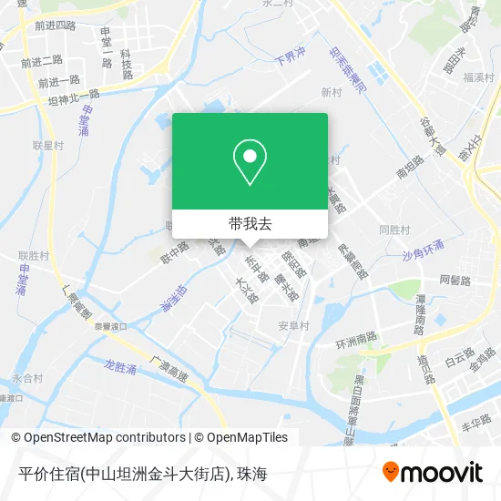平价住宿(中山坦洲金斗大街店)地图