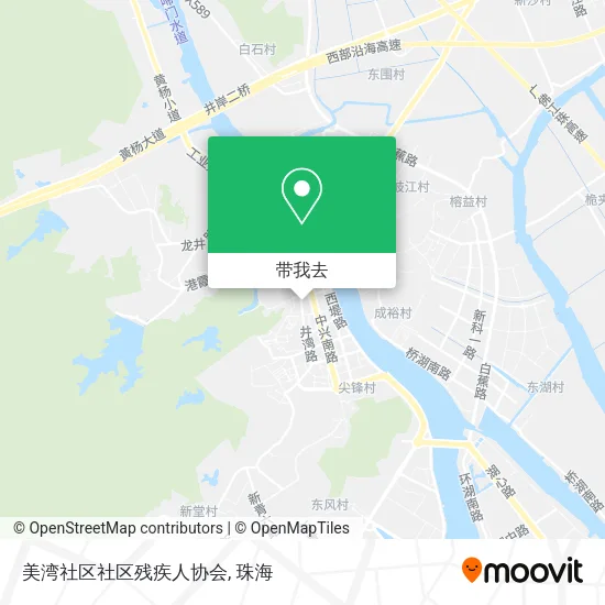 美湾社区社区残疾人协会地图