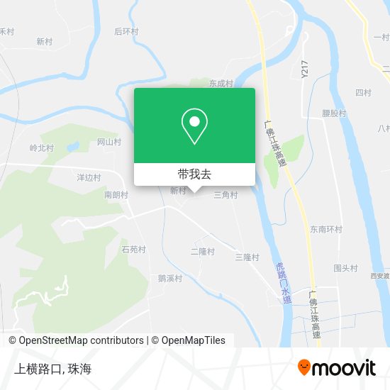 上横路口地图
