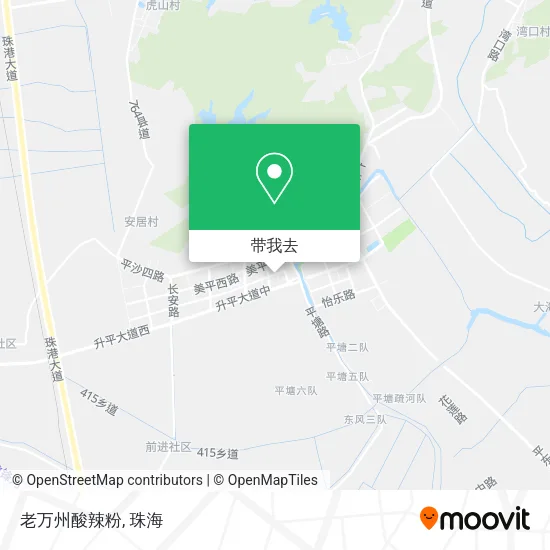 老万州酸辣粉地图