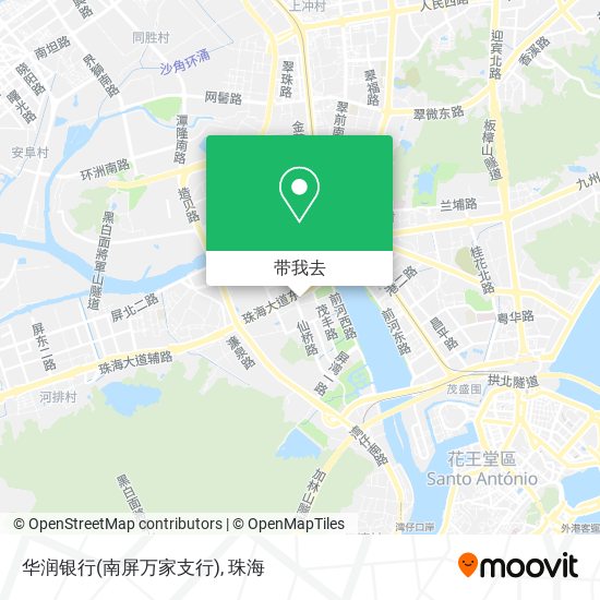 华润银行(南屏万家支行)地图