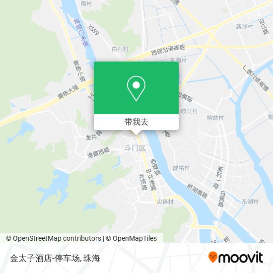 金太子酒店-停车场地图