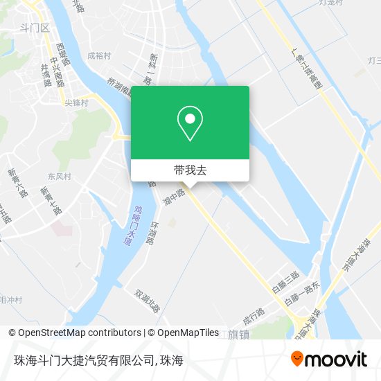 珠海斗门大捷汽贸有限公司地图