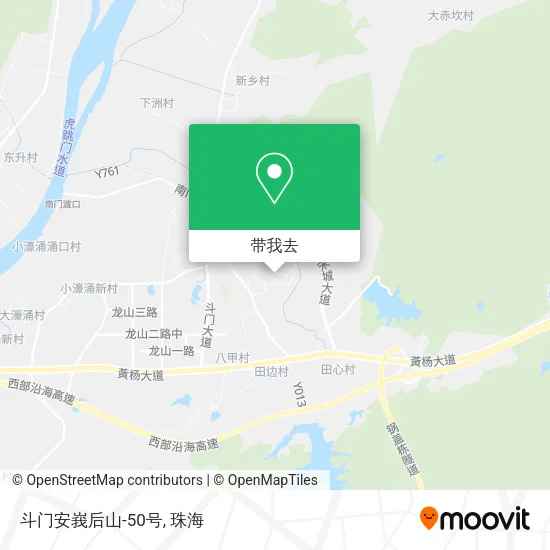 斗门安峩后山-50号地图