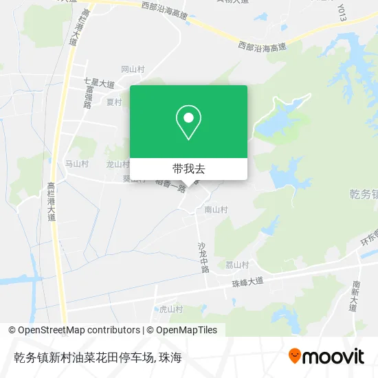 乾务镇新村油菜花田停车场地图