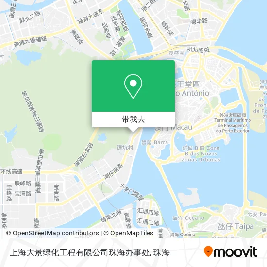 上海大景绿化工程有限公司珠海办事处地图