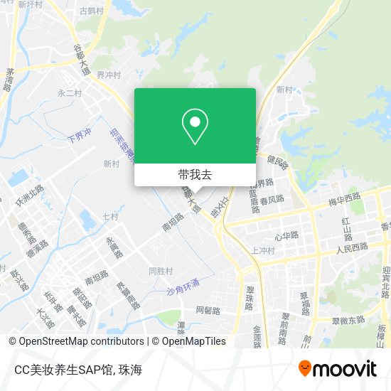 CC美妆养生SAP馆地图