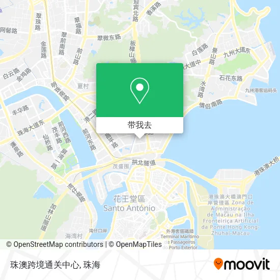 珠澳跨境通关中心地图