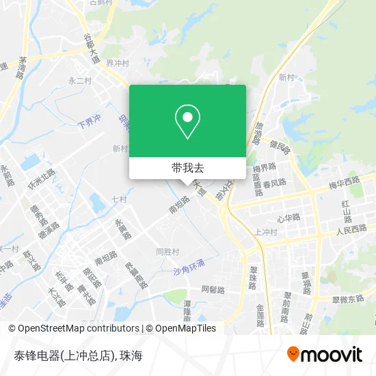 泰锋电器(上冲总店)地图