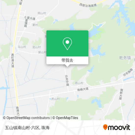 五山镇南山村-六区地图