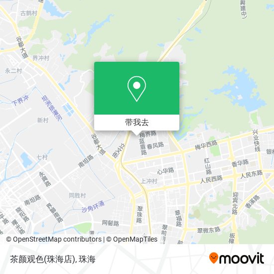 茶颜观色(珠海店)地图