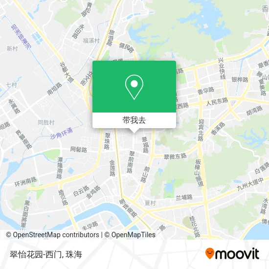 翠怡花园-西门地图