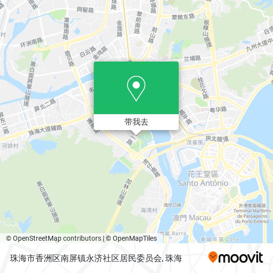 珠海市香洲区南屏镇永济社区居民委员会地图