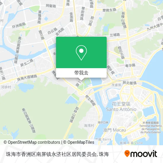 珠海市香洲区南屏镇永济社区居民委员会地图
