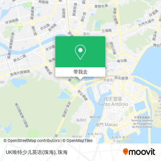 UK唯特少儿英语(珠海)地图