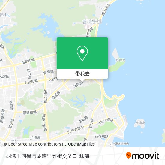胡湾里四街与胡湾里五街交叉口地图