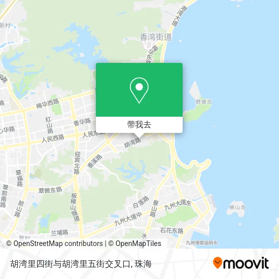 胡湾里四街与胡湾里五街交叉口地图