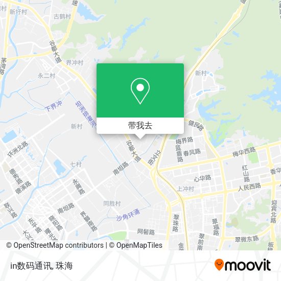 in数码通讯地图