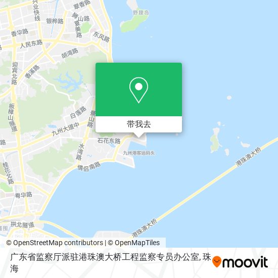 广东省监察厅派驻港珠澳大桥工程监察专员办公室地图