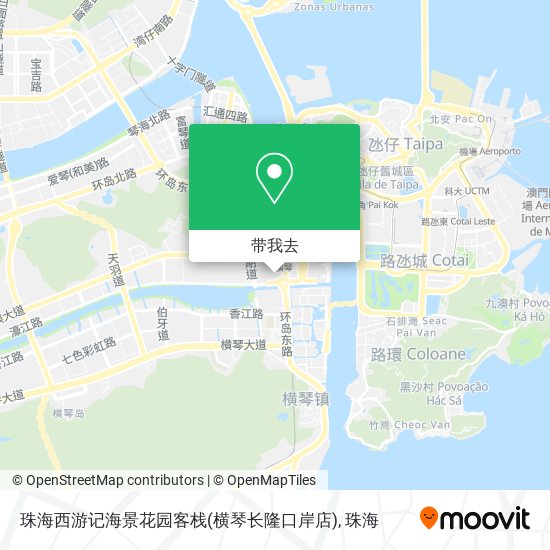 珠海西游记海景花园客栈(横琴长隆口岸店)地图