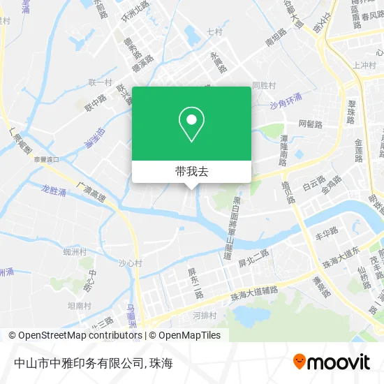 中山市中雅印务有限公司地图
