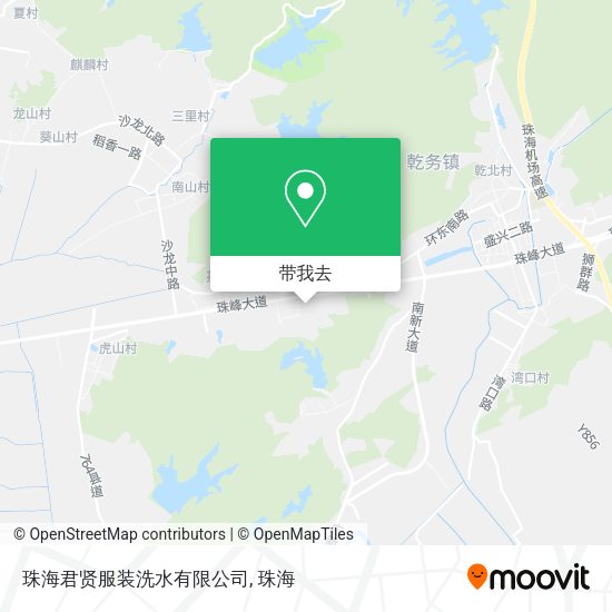 珠海君贤服装洗水有限公司地图