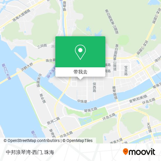 中邦浪琴湾-西门地图