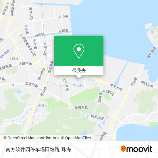 南方软件园停车场田馆路地图