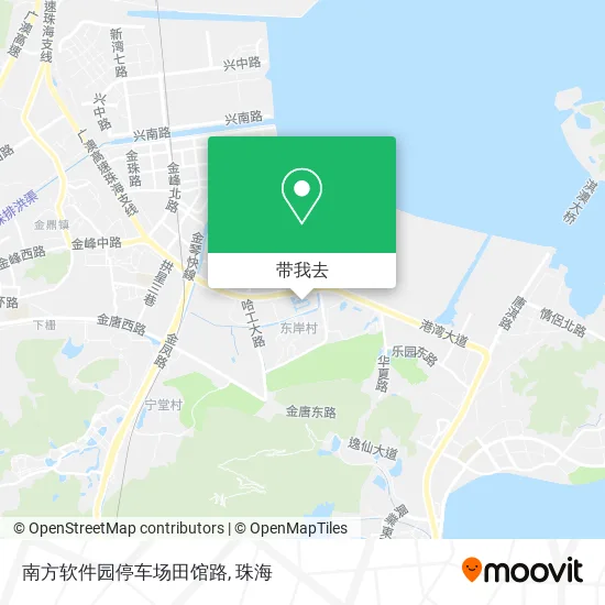 南方软件园停车场田馆路地图